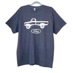 1972 FORD F250 Truck VINTAGE Gray and White T Shirt Mens Large